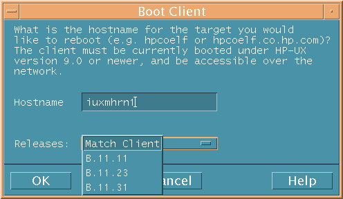Select Boot Release