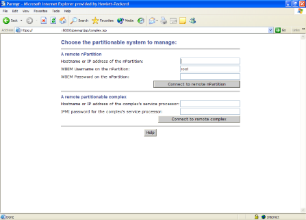 Partition Manager Version 2.0 Switch Complexes
Dialog