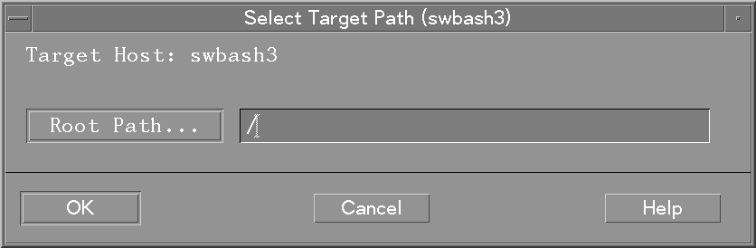 Select Target Path Dialog