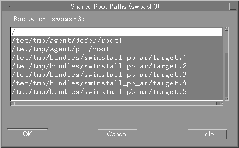 Shared Root Paths Dialog